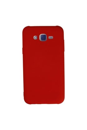 Evimdeyokyok Samsung Galaxy J7 Kılıf Nano İçi Kadife Silikon - Kırmızı