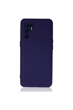 Evimdeyokyok Oppo Reno 6 Kılıf Nano İçi Kadife Silikon - Mor