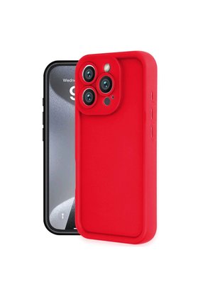 Evimdeyokyok Apple İphone 16 Pro Max Kılıf Viera Silikon - Kırmızı