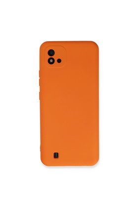 Evimdeyokyok Realme C11 2021 Kılıf Nano İçi Kadife Silikon - Turuncu