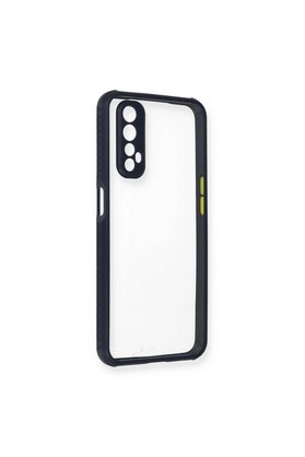 Evimdeyokyok Realme 7 Kılıf Miami Şeffaf Silikon - Lacivert