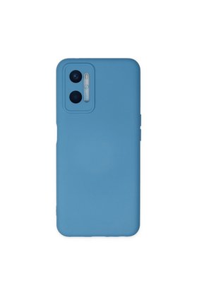Evimdeyokyok Oppo A96 Kılıf Nano İçi Kadife Silikon - Mavi