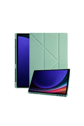 Evi̇mdeyokyok Samsung Galaxy Tab A11 Plus Kalemli̇kli̇ Mars Tablet Kılıfı - Açık Yeşi̇l