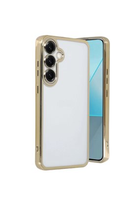 Evimdeyokyok Samsung Galaxy S25 Plus Kılıf Razer Lensli Silikon - Gold