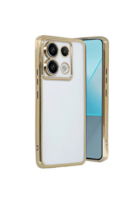 Evi̇mdeyokyok Xi̇aomi̇ Redmi̇ Note 13 Pro 4G Kılıf Razer Lensli̇ Si̇li̇kon - Gold