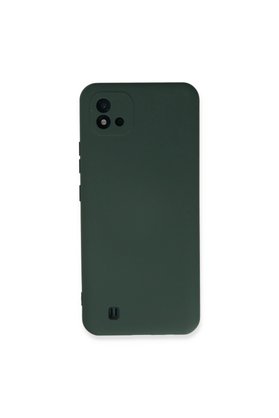 Evimdeyokyok Realme C11 2021 Kılıf Nano İçi Kadife Silikon - Koyu Yeşil
