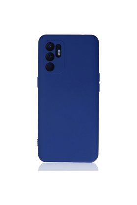 Evimdeyokyok Oppo Reno 6 Kılıf Nano İçi Kadife Silikon - Mavi