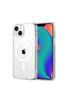 Evimdeyokyok Apple İphone 14 Combo Sert Şeffaf Magsafe Kapak - Şeffaf