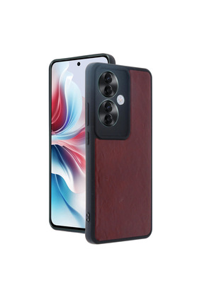 Evimdeyokyok Oppo Reno 11F Kılıf Aras Deri Kapak - Bordo