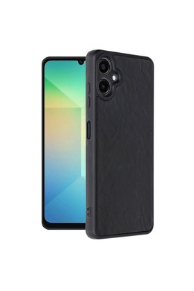 Evimdeyokyok Samsung Galaxy A06 Kılıf Aras Deri Kapak - Siyah
