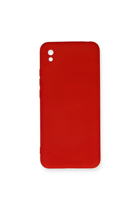 Evimdeyokyok Xiaomi Redmi 9A Kılıf Nano İçi Kadife Silikon - Kırmızı
