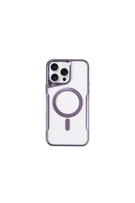 Evimdeyokyok Apple İphone 15 Pro Max Kılıf Boyi Magsafe Silikon Kapak - Derin Mor