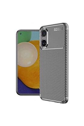 Evimdeyokyok Oppo A60 Kılıf Auto Focus Karbon Kapak - Gri