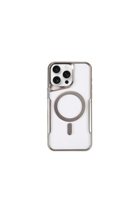 Evimdeyokyok Apple İphone 14 Pro Kılıf Boyi Magsafe Silikon Kapak - Gümüş