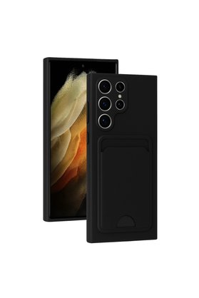 Evimdeyokyok Samsung Galaxy S24 Ultra Kılıf Kelvin Kartvizitli Silikon - Siyah