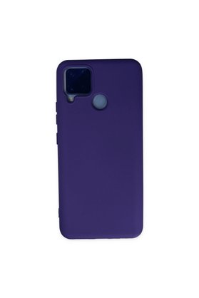 Evimdeyokyok Realme C15 Kılıf Nano İçi Kadife Silikon - Mor