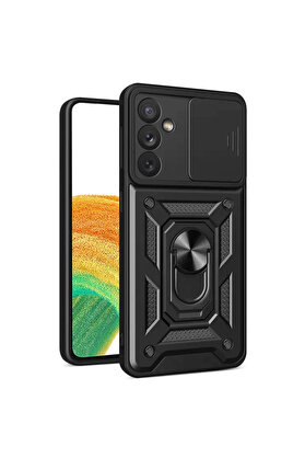 Evi̇mdeyokyok Samsung Galaxy S24 Fe Pars Lens Yüzüklü Si̇li̇kon - Si̇yah