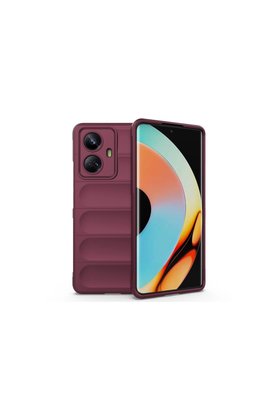 Evimdeyokyok Realme 10 Pro 5G Kılıf Optimum Silikon - Bordo