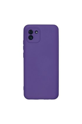 Evimdeyokyok Samsung Galaxy A03 Kılıf Nano İçi Kadife Silikon - Mor