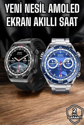 Emrexport Akıllı Saat Yeni Nesil 2024 Model Metal Kordonlu Bluetooth Bağlantılı - Galltr8623-6817