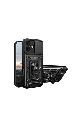 Evi̇mdeyokyok Apple İphone 17 Pars Lens Yüzüklü Si̇li̇kon - Si̇yah