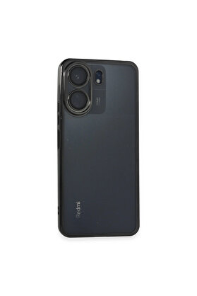 Evi̇mdeyokyok Xi̇aomi̇ Redmi̇ 13C Kılıf Razer Lensli̇ Si̇li̇kon - Si̇yah