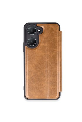 Evimdeyokyok Vivo Y18 Kılıf Flip Cover - Taba
