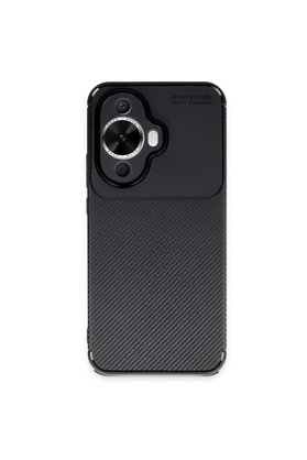 Evimdeyokyok Huawei Nova 12S Kılıf Auto Focus Karbon Kapak - Siyah