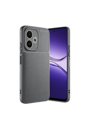 Evimdeyokyok Oppo A5 Pro 4G Kılıf Auto Focus Karbon Kapak - Gri