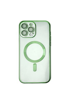 Evimdeyokyok Apple İphone 14 Pro Kılıf Kross Magneticsafe Kapak - Koyu Yeşil