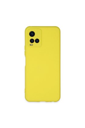 Evimdeyokyok Vivo Y21S Kılıf Nano İçi Kadife Silikon - Sarı