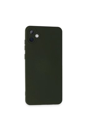Evimdeyokyok Samsung Galaxy A05 Kılıf Nano İçi Kadife Silikon - Koyu Yeşil