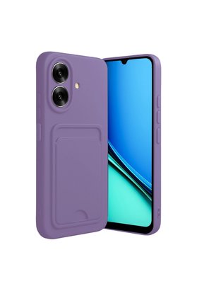 Evimdeyokyok Realme Note 60 Kelvin Kartvizitli Silikon - Lila
