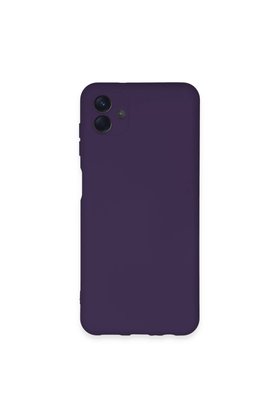 Evimdeyokyok Samsung Galaxy A04E Kılıf Nano İçi Kadife Silikon - Mor