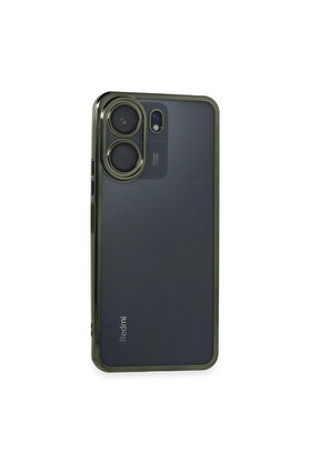 Evi̇mdeyokyok Xi̇aomi̇ Redmi̇ 13C Kılıf Razer Lensli̇ Si̇li̇kon - Yeşi̇l