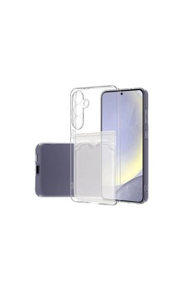 Evimdeyokyok Samsung Galaxy S24 Fe Kılıf Kart Şeffaf Silikon - Şeffaf