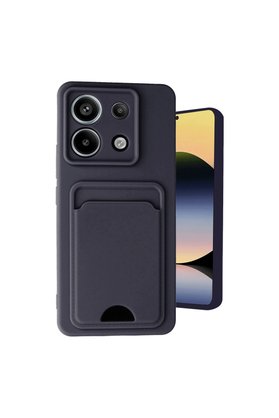Evimdeyokyok Xiaomi Redmi Note 13 Pro 5G Kılıf Kelvin Kartvizitli Silikon - Siyah
