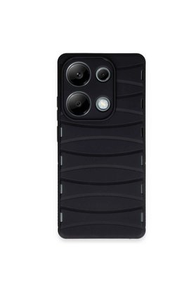 Evimdeyokyok Xiaomi Redmi Note 13 Pro 4G Kılıf Bibercas Silikon Kapak - Siyah