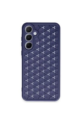 Evimdeyokyok Samsung Galaxy A35 5G Kılıf Petek Silikon Kapak - Lacivert