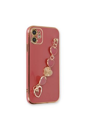 Evimdeyokyok Apple İphone 12 Kılıf Esila Silikon - Kırmızı