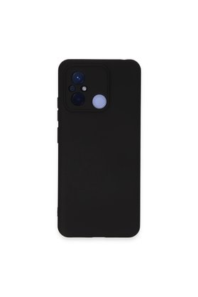 Evimdeyokyok Xiaomi Redmi 12C Kılıf Nano İçi Kadife Silikon - Siyah