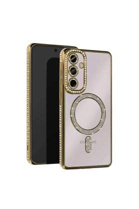 Evimdeyokyok Samsung Galaxy A25 5G Joke Simli Magneticsafe Kılıf - Gold