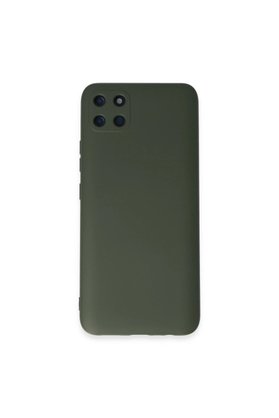 Evimdeyokyok Realme C11 Kılıf Nano İçi Kadife Silikon - Koyu Yeşil