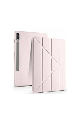 Evi̇mdeyokyok Samsung Galaxy X610 Tab S9 Fe Plus 12.4 Kılıf Kalemli̇kli̇ Mars Tablet Kılıfı - Rose Gold