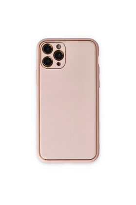 Evimdeyokyok Apple İphone 11 Pro Kılıf Coco Deri Silikon Kapak - Pudra