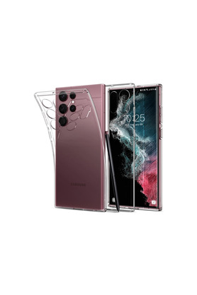 Evimdeyokyok Samsung Galaxy S22 Ultra Kılıf Lüx Şeffaf Silikon