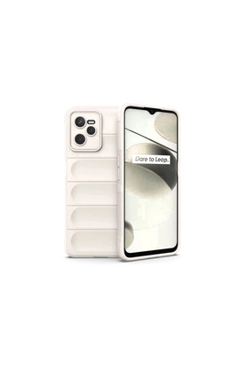 Evimdeyokyok Realme C35 Kılıf Optimum Silikon - Krem