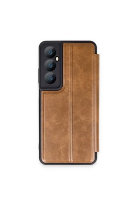 Evimdeyokyok Realme C65 Kılıf Flip Cover - Taba