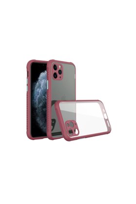 Evimdeyokyok Apple İphone 11 Pro Kılıf Miami Şeffaf Silikon - Fuşya