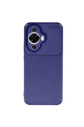 Evimdeyokyok Huawei Nova 12S Kılıf Auto Focus Karbon Kapak - Lacivert